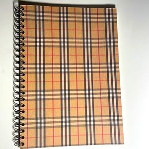Plaid spiral notebook-unlined (With $15min puchase)